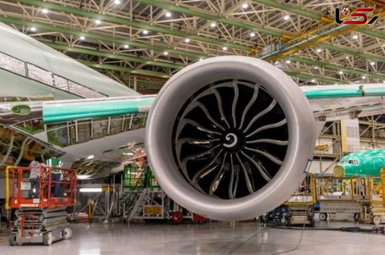 بزرگترین موتور جهان روی هواپیمای بوئینگ/با فناوری چاپ سه بعدی