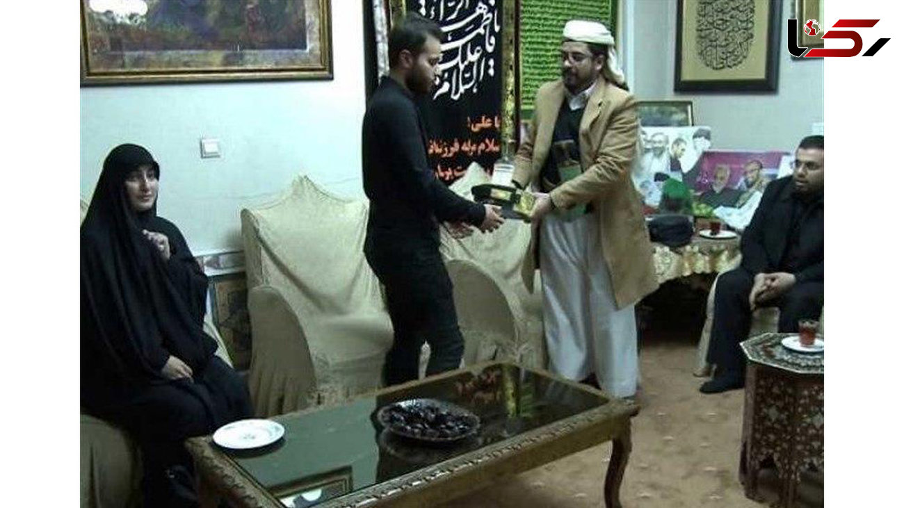 حضور سفیر یمن در منزل سردار شهید قاسم سلیمانی