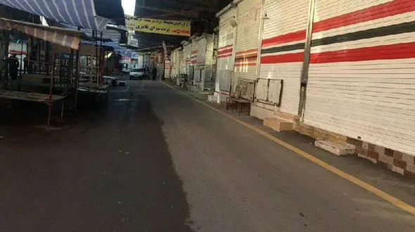 تعطیلی بازارچه جوانرود در اثر کرونا 