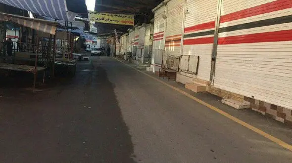 تعطیلی بازارچه جوانرود در اثر کرونا 