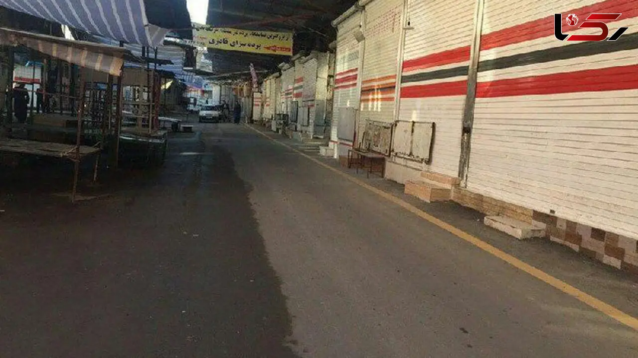 تعطیلی بازارچه جوانرود در اثر کرونا 