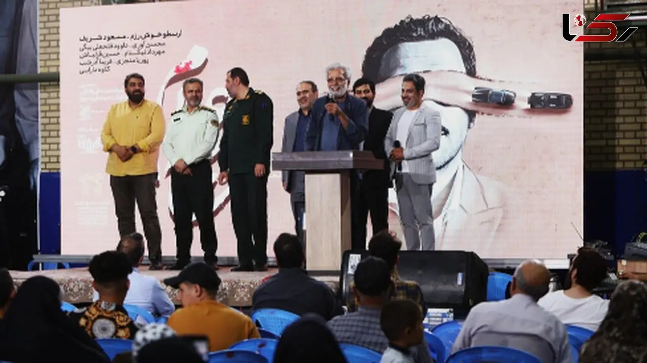 افتتاحیه فیلم «صبح اعدام» در زادگاه حاج طیب با حضور پرشور مردم