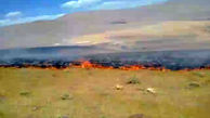فیلم آتش‌سوزی مراتع در روستای چپقلو 