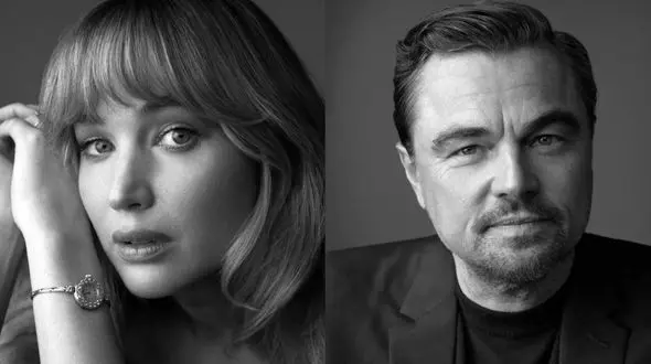 لئوناردو دی‌کاپریو:هرگز تایتانیک را دوباره ندیده‌ام/ گفت‌گوی دی‌کاپریو و جنیفر لارنس درباره پدر شدن، افسردگی پس از زایمان و همکاری با اسکورسیزی 