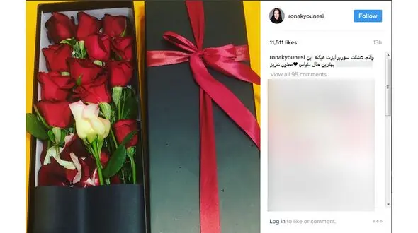  سورپرایز عاشقانه بازیگر زن ایرانی+ عکس