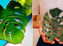 15 مدل ظرف طرح برگ انجیری؛ طبیعت را به خانه بیاورید