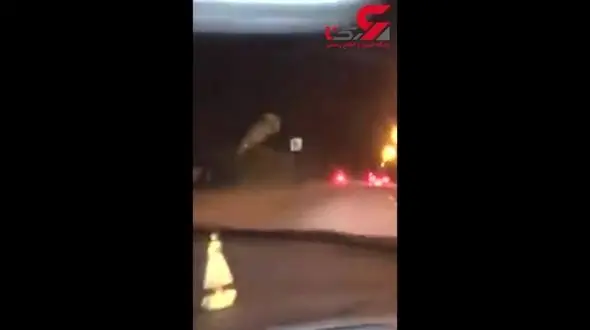 پرتاب موشک دستی به سمت دوچرخه سوار +فیلم