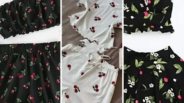 مدل های بامزه لباس خواب طرح آلبالو