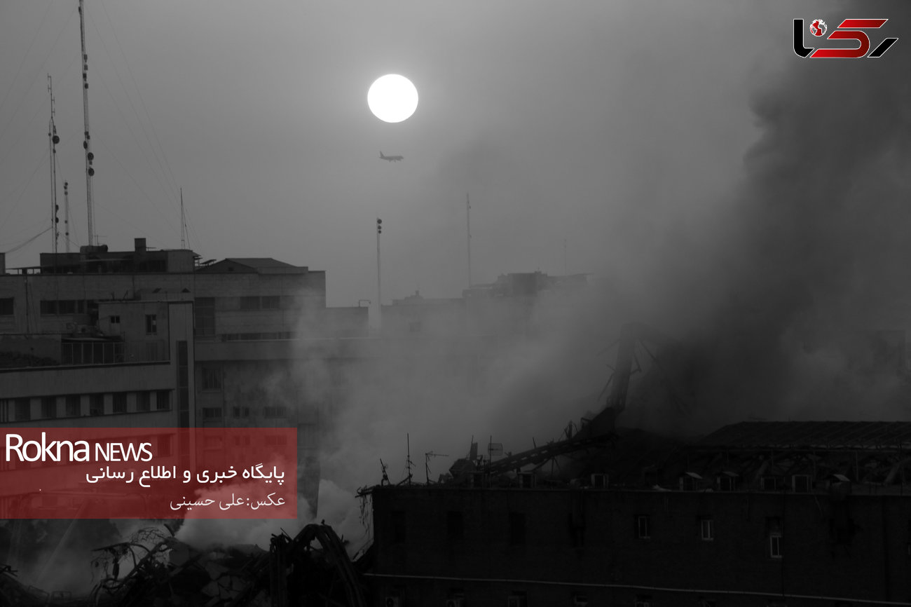 سومین گزارش تصویری از فاجعه پلاسکو / بوی فاجعه در مرکز تهران پیچیده+تصاویر