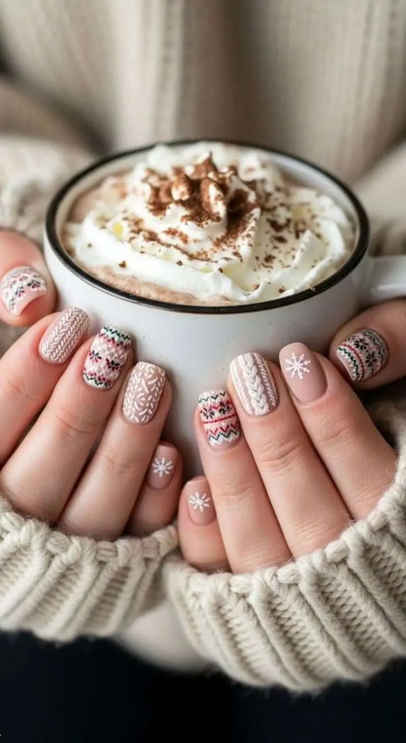 ناخن زمستانی | 30 طرح ناخن زمستانی ساده و شیک مناسب عروسی و تولد و حتی روزمره در تنوع بالا