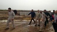 سردار قاسم سلیمانی به مناطق سیل زده خوزستان رفت +عکس