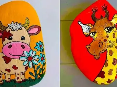 چگونه با نقاشی روی سنگ رودخانه دکوراسیون دوست داشتنی بسازیم؟ ۱۵ ایده جدید