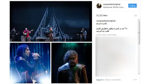 کنسرت خواننده معروف راک در تورنتو + عکس