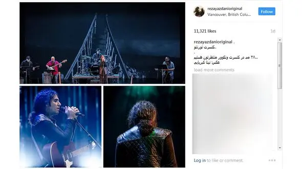 کنسرت خواننده معروف راک در تورنتو + عکس