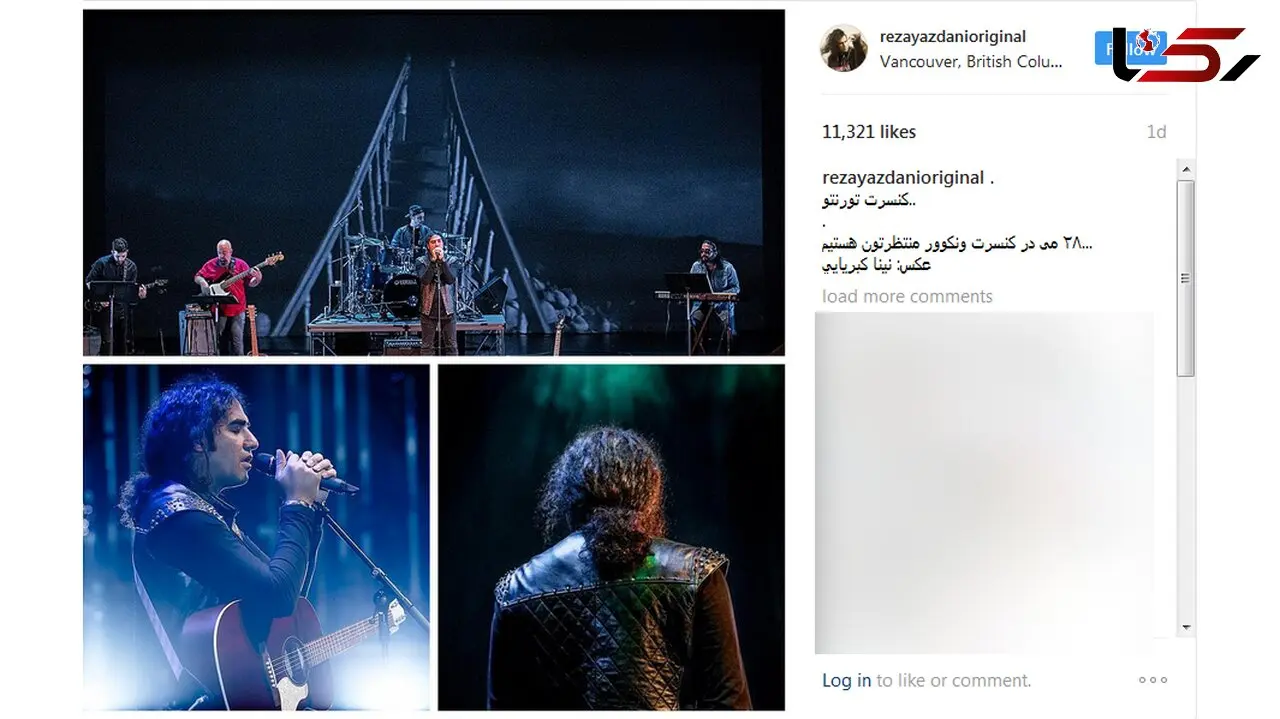 کنسرت خواننده معروف راک در تورنتو + عکس