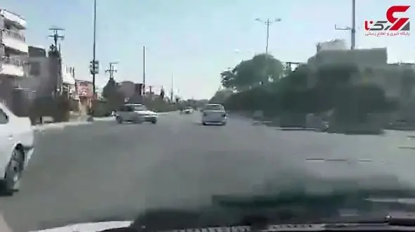 دردسر سرعت‌ گیر غیر اصولی در جاده اهواز برای راننده + فیلم 