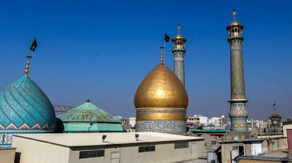 فوری / مقبره شاه عبدالعظیم کج شد +عکس