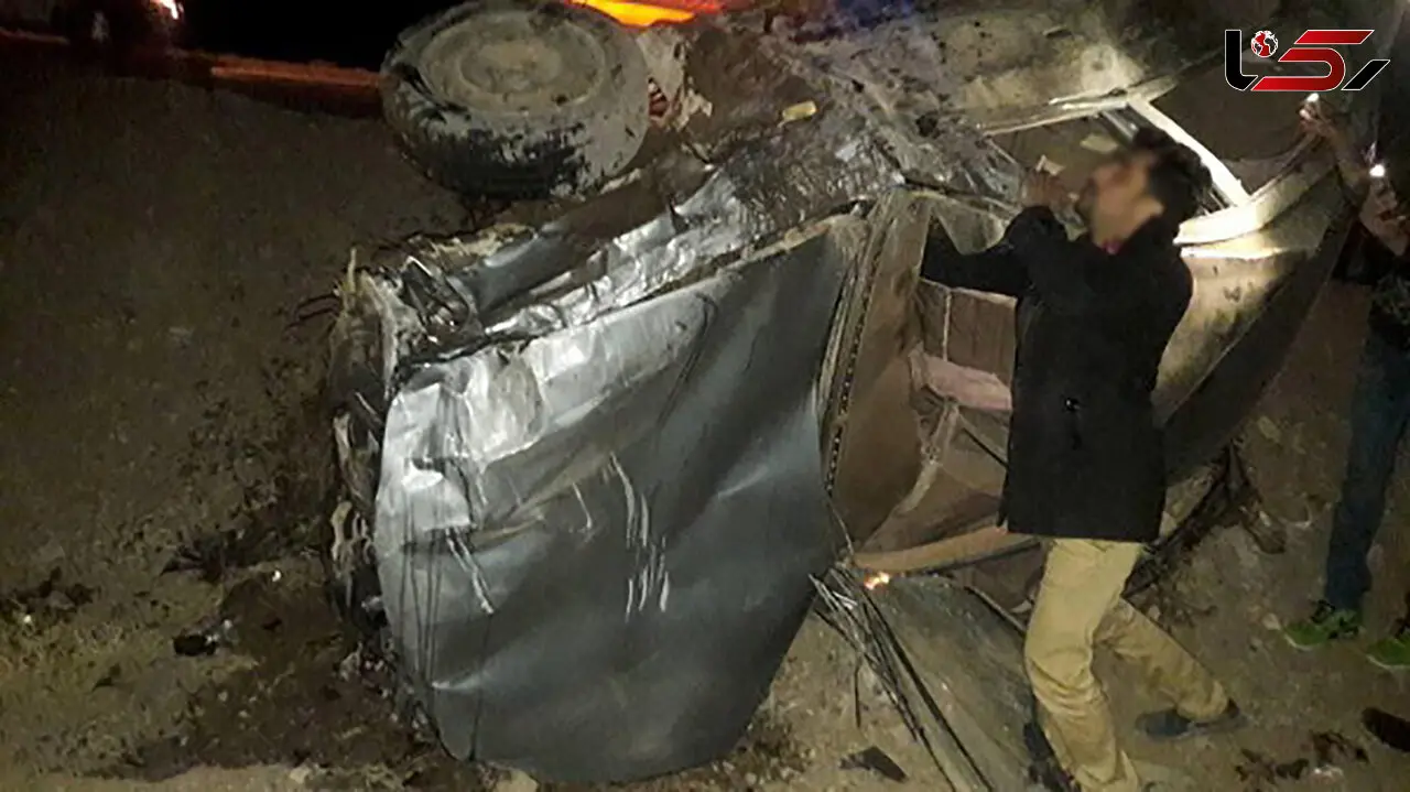 مرگ از بیخ گوش 4 دختر و پسربچه و 4 زن و مرد در جاده زرند گذشت