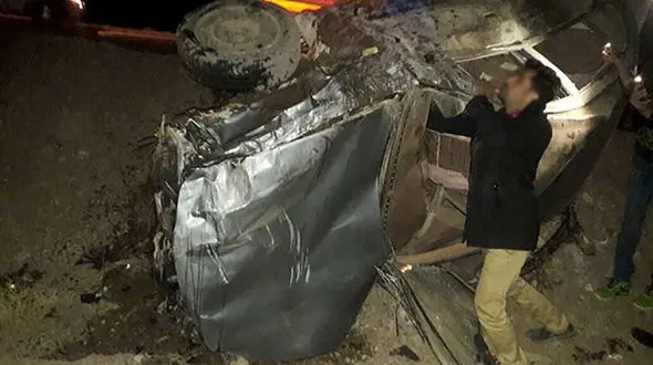 مرگ از بیخ گوش 4 دختر و پسربچه و 4 زن و مرد در جاده زرند گذشت