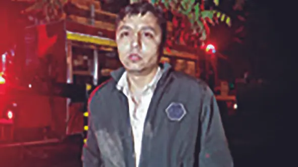 زمین موتورسوار جوان را در یکی از خیابان های مشهد بلعید + تصاویر