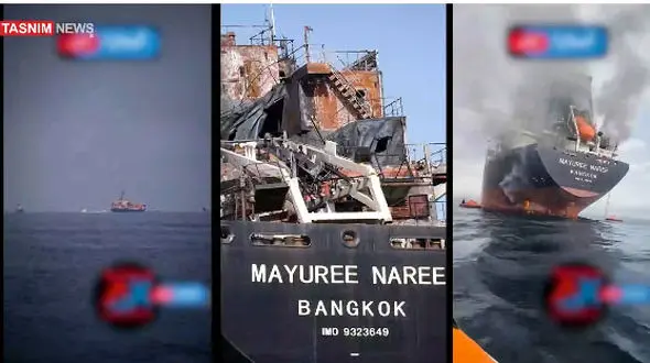 اولین فیلم ویژه از تنگه هرمز /  این نفتکش چگونه به گل نشست!  / گزارش روز 39 جنگ در خلیج فارس

