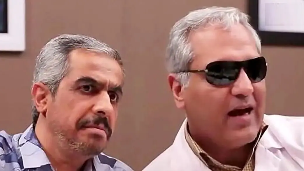 انیمیشن سکانس غش خنده جواد رضویان با مهران مدیری و ... در سریال درحاشیه