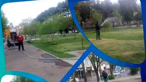 شیوه جدید مبارزه با کرونا در سیزده بدر سبزوار + عکس