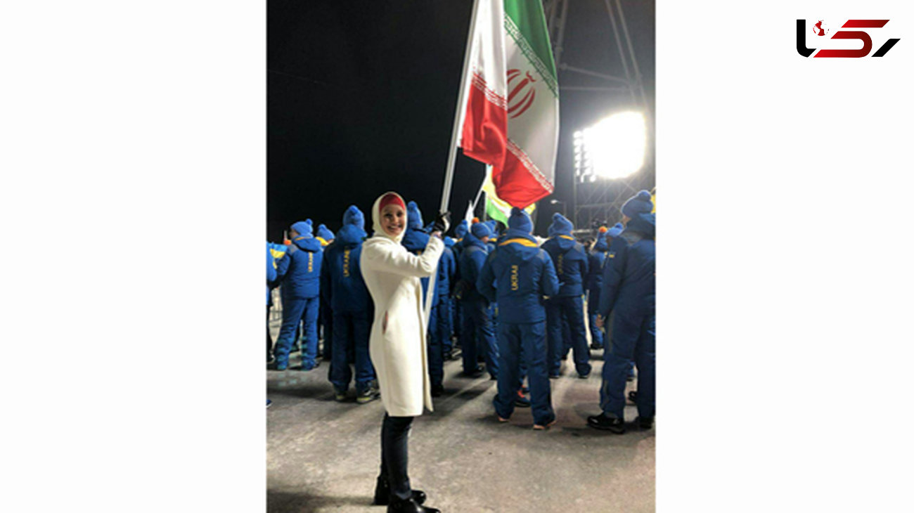 گریه پرچمدار ایران هنگام رژه در افتتاحیه المپیک زمستانی+ عکس