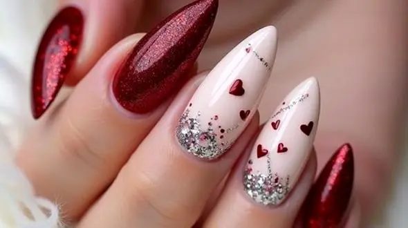 دیزاین ناخن مخصوص ولنتاین؛ شیک ترین مدل های رمانتیک