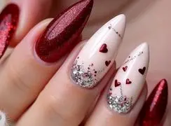 دیزاین ناخن مخصوص ولنتاین؛ شیک ترین مدل های رمانتیک