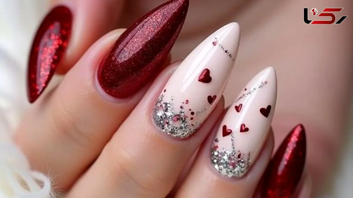 دیزاین ناخن مخصوص ولنتاین؛ شیک ترین مدل های رمانتیک