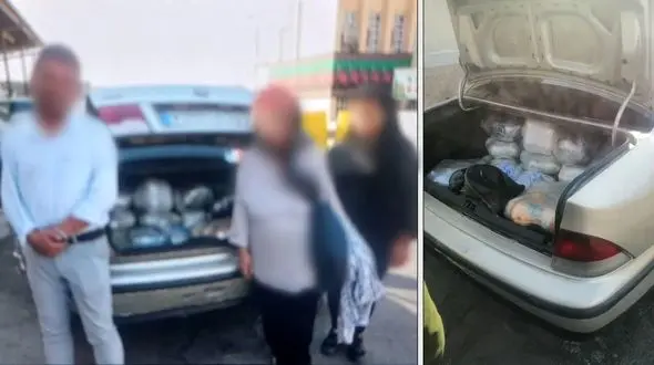 بازداشت یک پدر و دختر و همسرش با 158 کیلوگرم تریاک در یزد