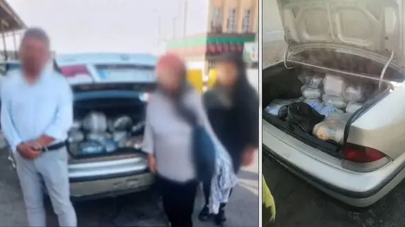 بازداشت یک پدر و دختر و همسرش با 158 کیلوگرم تریاک در یزد