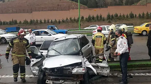 سرعت زیاد جان جوان تهرانی را گرفت / دو مصدوم دیگر به بیمارستان منتقل شدند