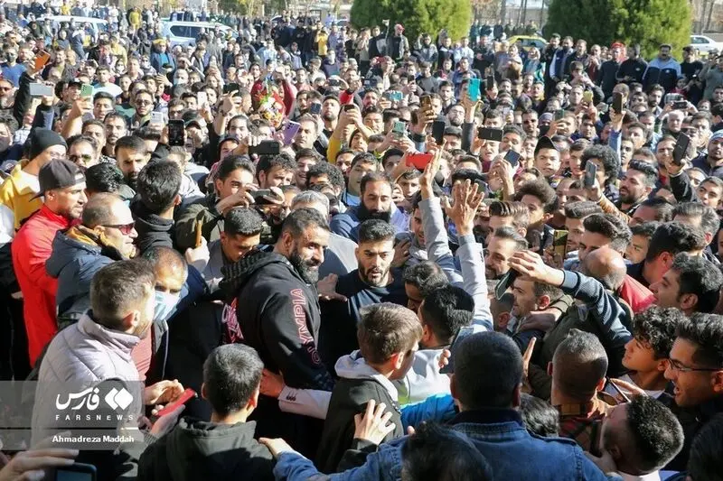مراسم استقبال از هادی چوپان 