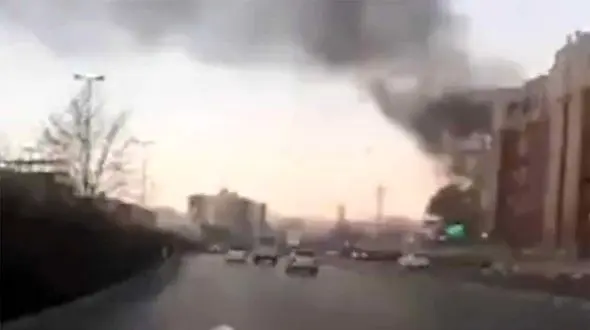فیلم از دود غلیظ در بزرگراه هاشمی رفسنجانی 