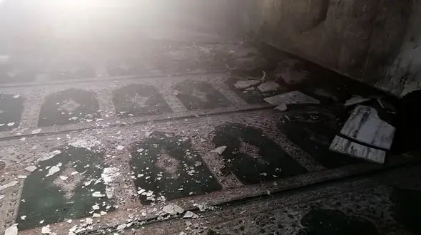 آتش‌سوزی هولناک مسجد الشجره در کازرون + عکس