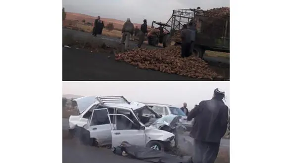  تصادف مرگبار در جاده بوکان _میاندوآب + عکس