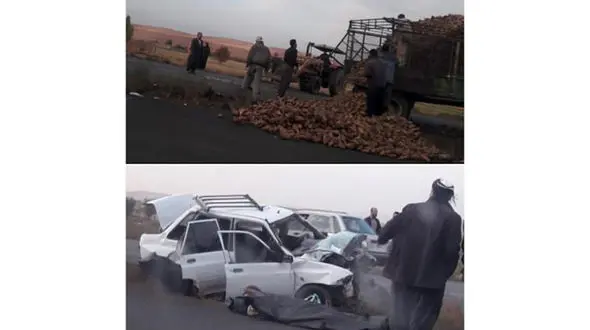  تصادف مرگبار در جاده بوکان _میاندوآب + عکس