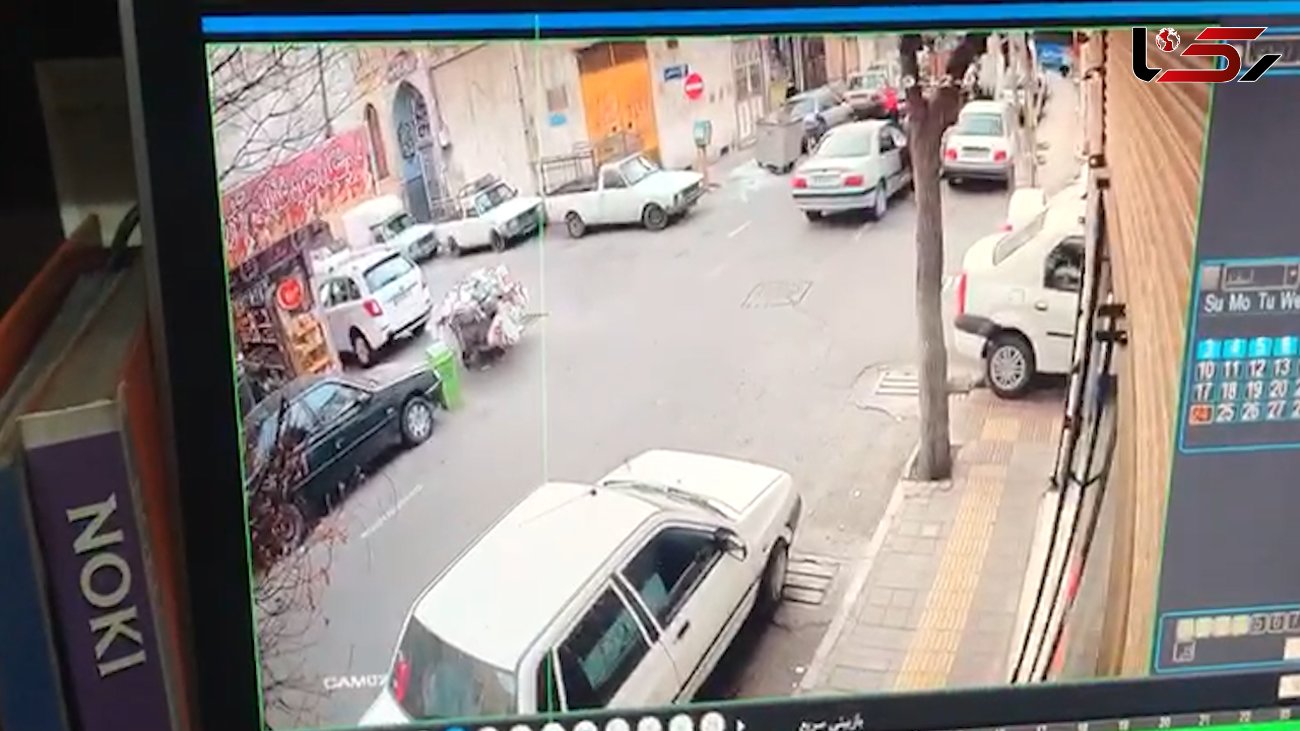 فیلم کتک خوردن زورگیر از دختر تهرانی وسط خیابان! + جزییات