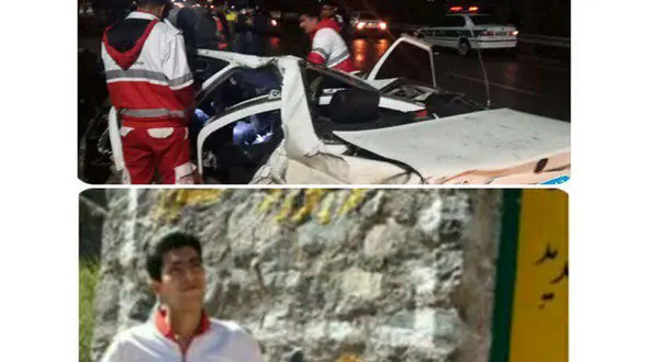 مرگ دردناک امدادگر هلال احمر در کرمان+ عکس جوان فوت شده