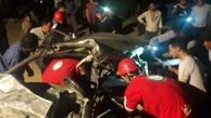 تصادف زنجیره‌ای در جاده‌ بیستون کرمانشاه/ ۸ نفر مصدوم شدند + عکس