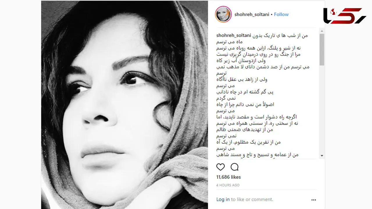 شهره سلطانی از ترس‌هایش نوشت