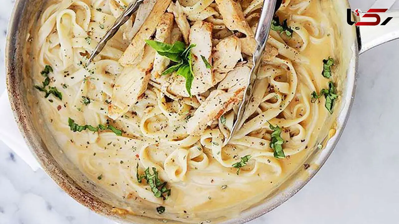 طرز تهیه پاستا فتوچینی با سس آلفردو + فیلم