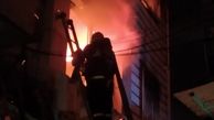 آتش سوزی در بازار رشت/حضور 68 آتش نشان برای مهار آتش 