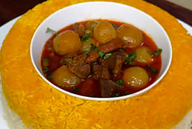 طرز تهیه غذای ترکیه ای به اسم خورشت گوشت و پیاز + فیلم