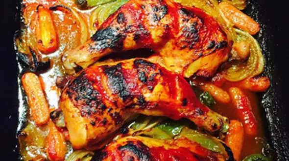 طرز تهیه مرغ خوشمزه و سوخاری داخل فر