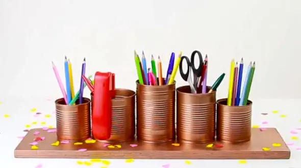 جامدادی های زیبا با وسایل دور ریختی  +فیلم