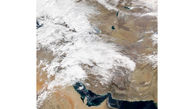 تصویر ناسا از وضعیت آب و هوای امروز ایران