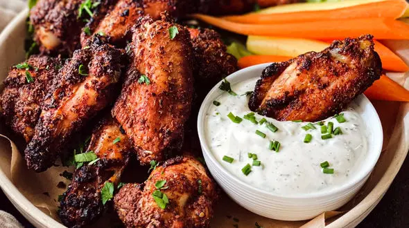 فیلم بال مرغ در فر با طعم خانگی 